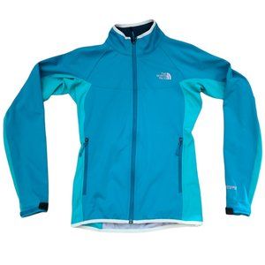 THE NORTH FACE Windstopper Jacket Windbreaker Teal Blue Women's Small S